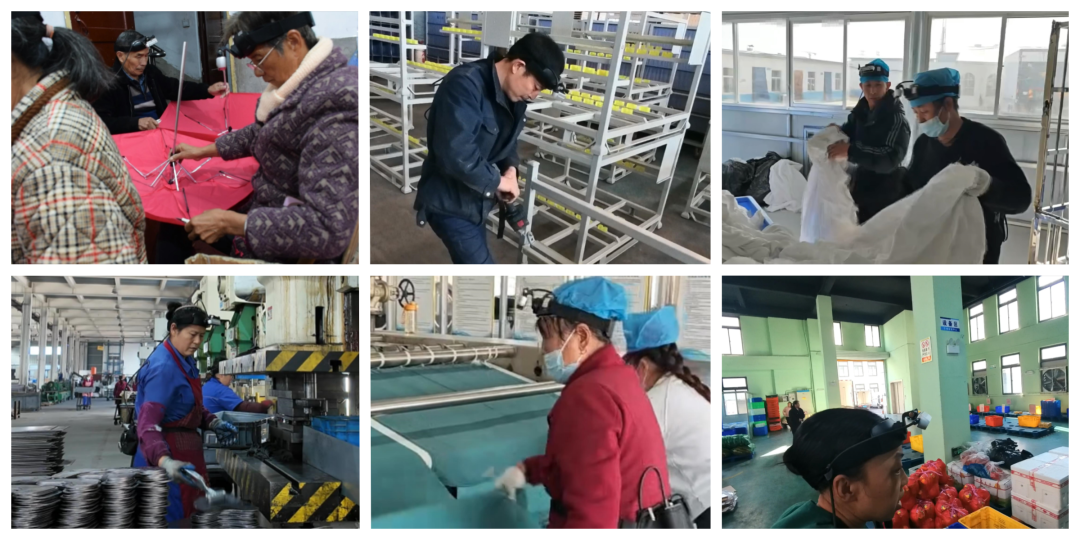 人类视角数据采集现场。工人可以边工作边采集，