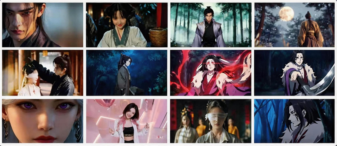 鸥溪AI引擎生成部分作品截图