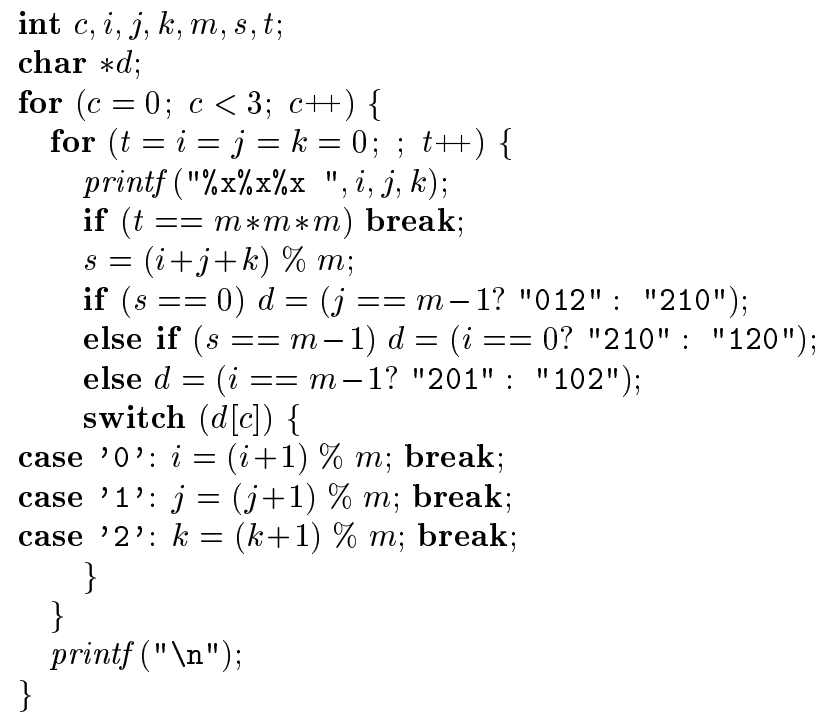 简化版的 Python 程序，用 C 语言形式写的
