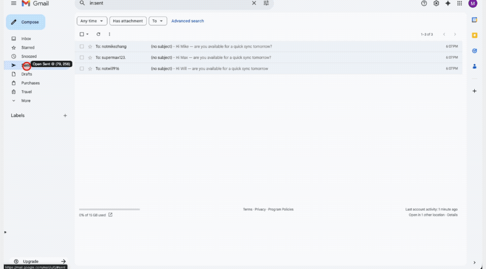 ▲GPT‑5.4解析浏览器界面截图，并通过基于坐标的点击操作与UI元素交互，完成发送邮件、创建日历日程等任务