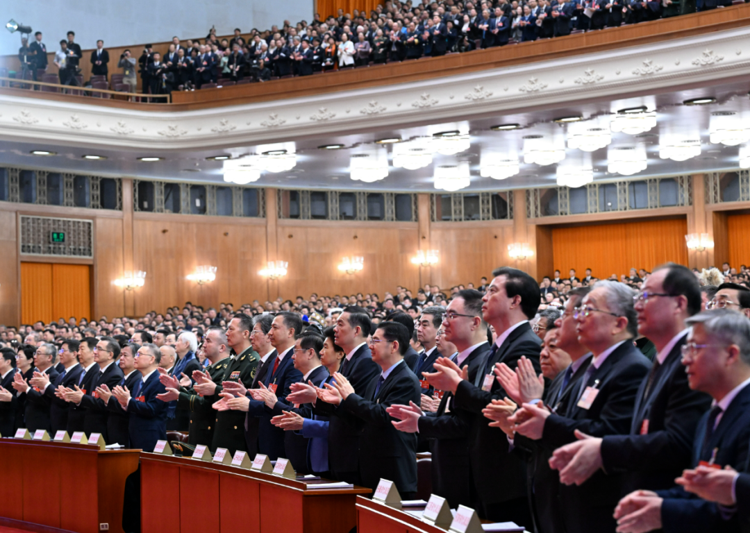 ▲3月9日，十四届全国人大四次会议在北京人民大会堂举行第二次全体会议。图/新华社