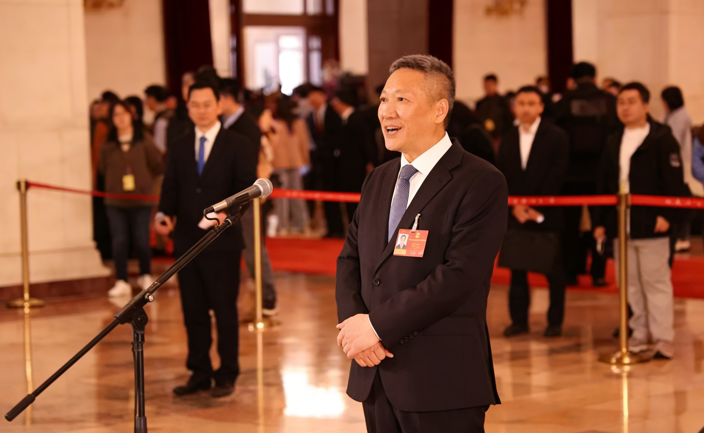 全国人大代表、广东邦普循环科技有限公司董事长李长东 图源：中国青年报