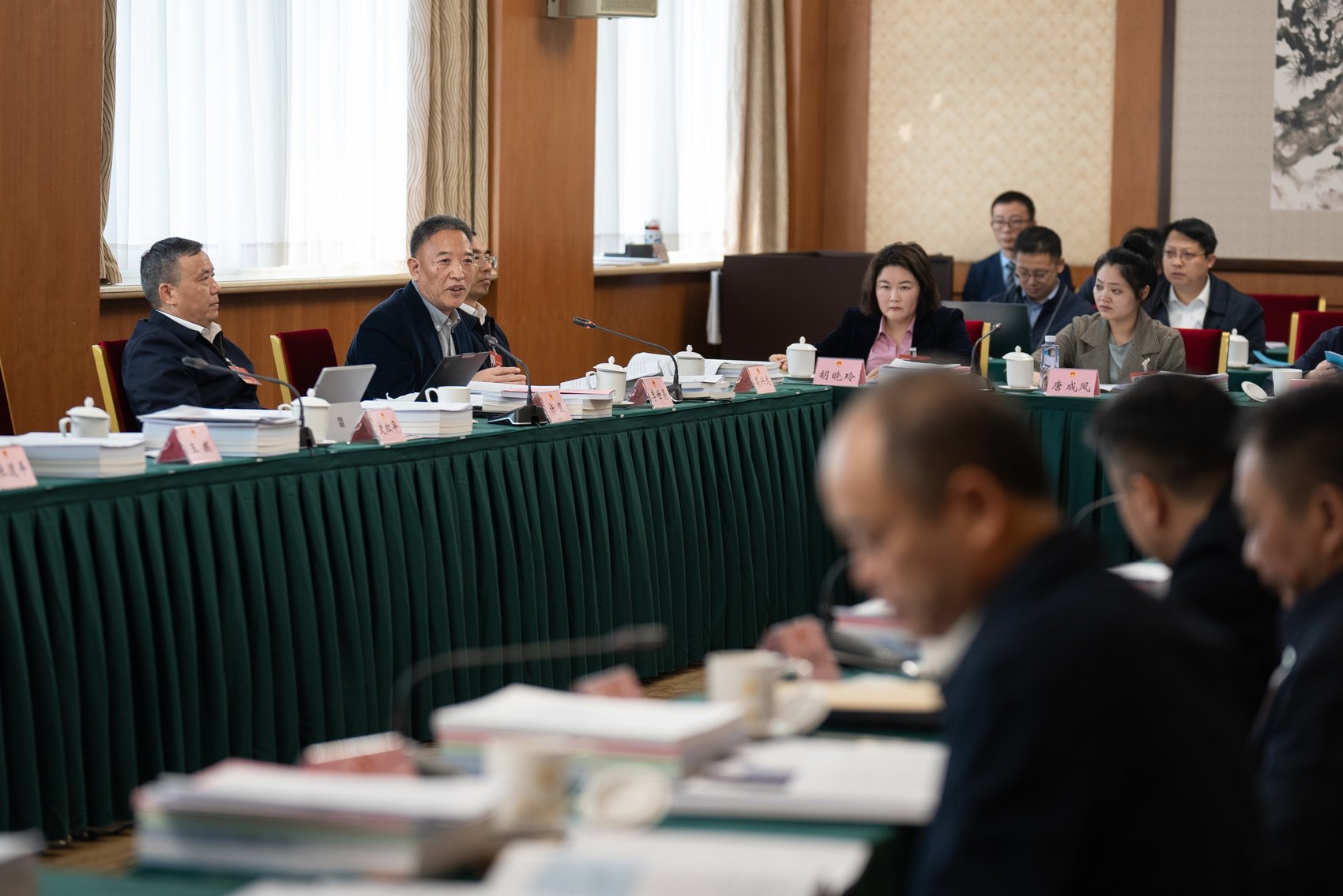 小组讨论现场。