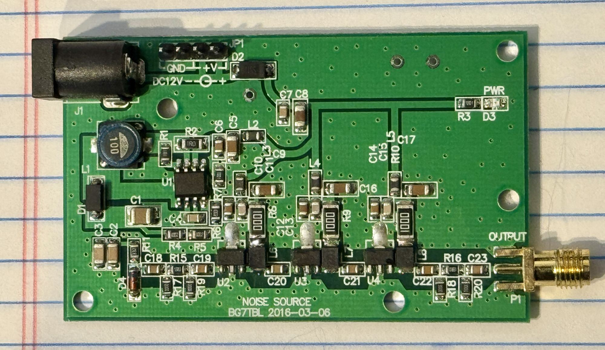 图 1. 该模块可产生宽带射频噪声（图片来源：肯尼斯・怀亚特）