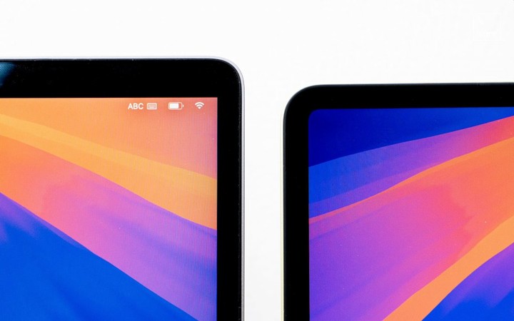 ▲ 左：MacBook Air M1，右：MacBook Neo