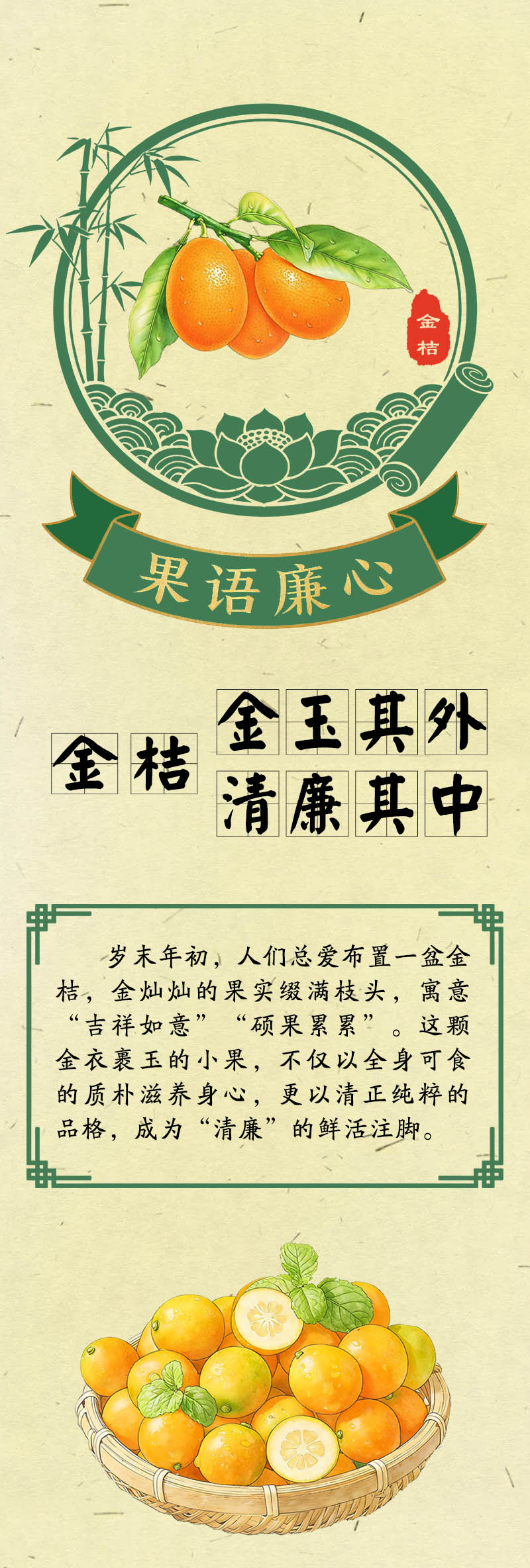 “果说”廉韵丨金桔：金玉其外 清廉其中