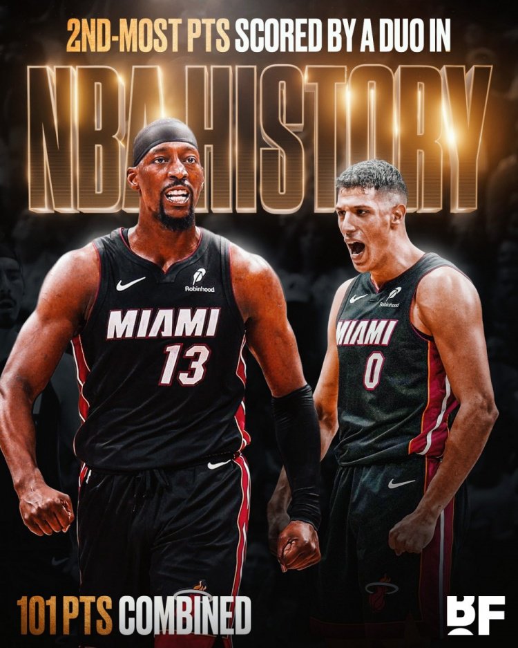 历史第二对！阿德巴约&丰泰基奥单场合砍100+ 比肩大帅&阿特尔斯