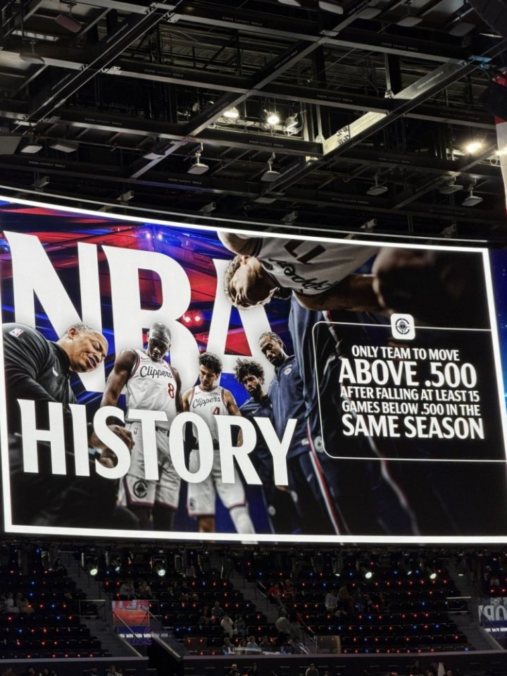 NBA历史首队！快船从6胜21负杀回来了！33胜32负终于超5成！