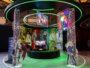 AWE2026现场，电影、游戏及动画三大家庭娱乐场景体验区