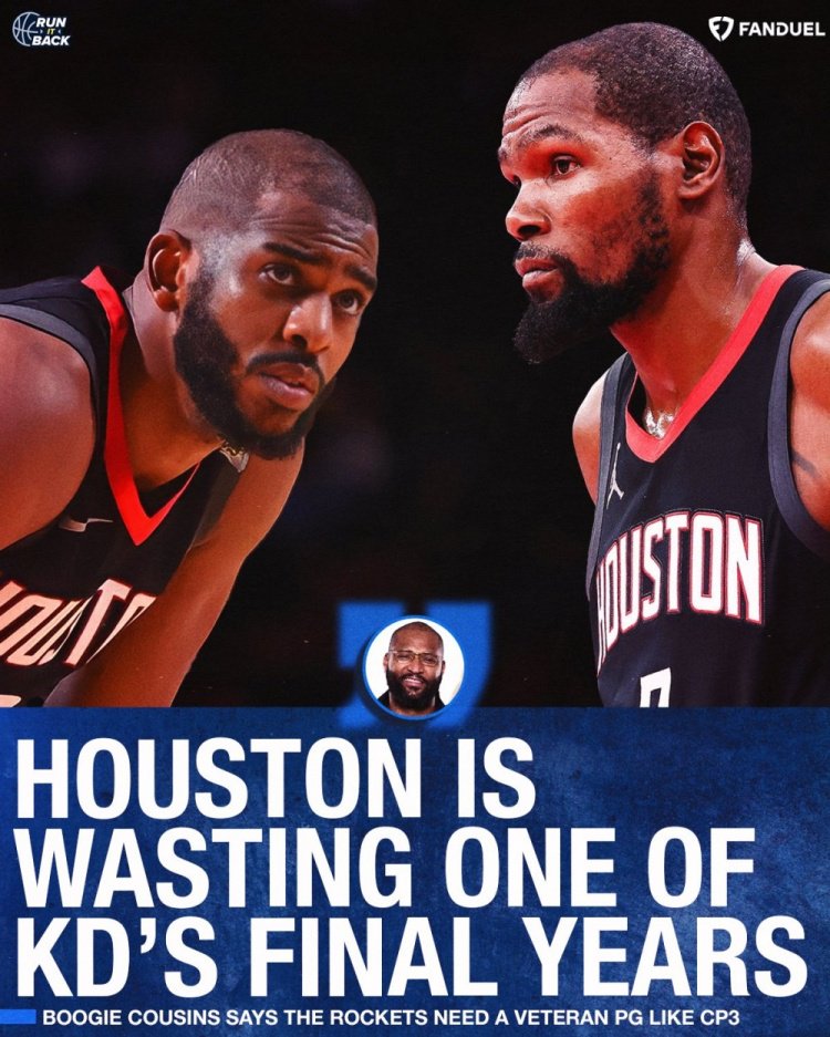 考辛斯：火箭浪费KD最后几年 想不通为何不补强控卫&保罗很合适