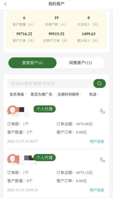 喵呜AI代理商通过推广招商获得业绩。受访者供图