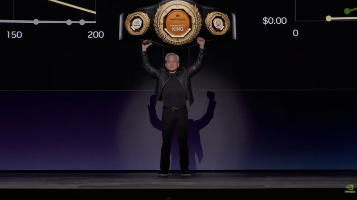 ▲黄仁勋打趣道「Monkey King」「Token King」。