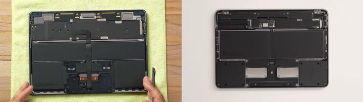 ▲ 左：MacBook Air M2，右：MacBook Neo