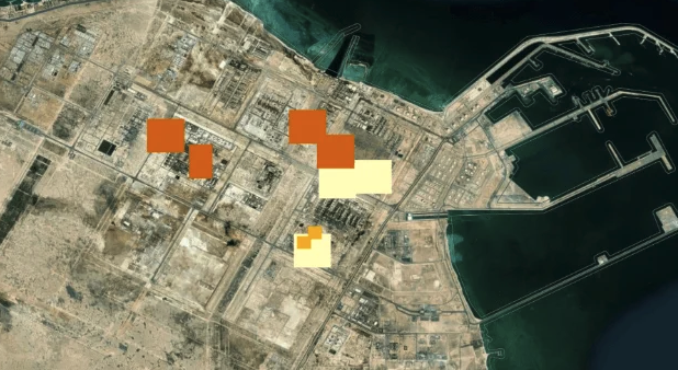 （NASA卫星图片炫耀该枢纽多处发火）