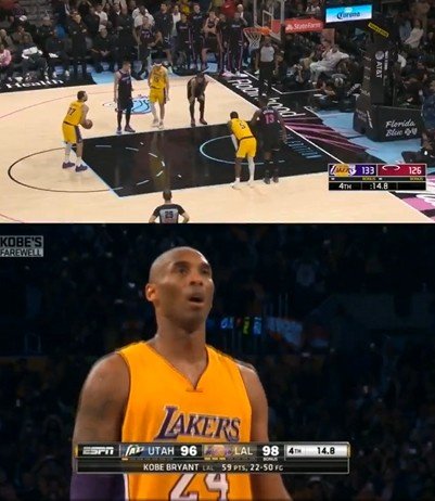 惊人相似！湖人近两次60+ 东契奇科比均是在还剩14.8秒时罚球达成