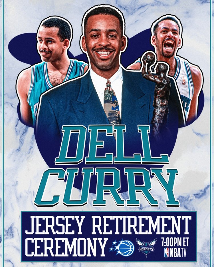 黄蜂队史第二人！NBA官方预热明日黄蜂退役戴尔·库里的30号球衣