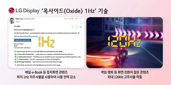 LG Display 量产全球首款 1-120Hz 可变刷新率笔记本 LCD 面板，功耗降低 48%