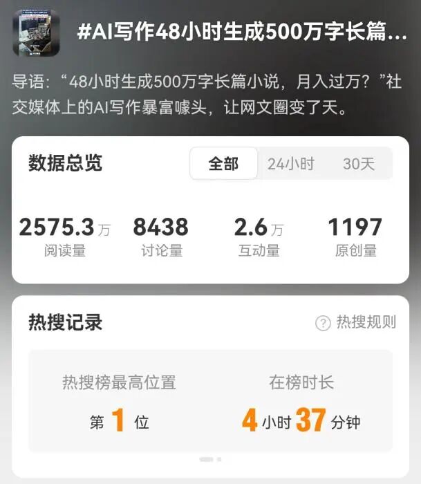 图片来源：热搜截图