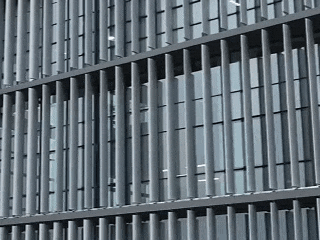 雄安图书馆的外立面，以简牍为意象的