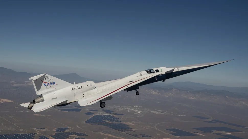 NASA X-59“静音”超音速飞机二次试飞仅 9 分钟，因警示灯亮起提前返航_新浪科技_新浪网