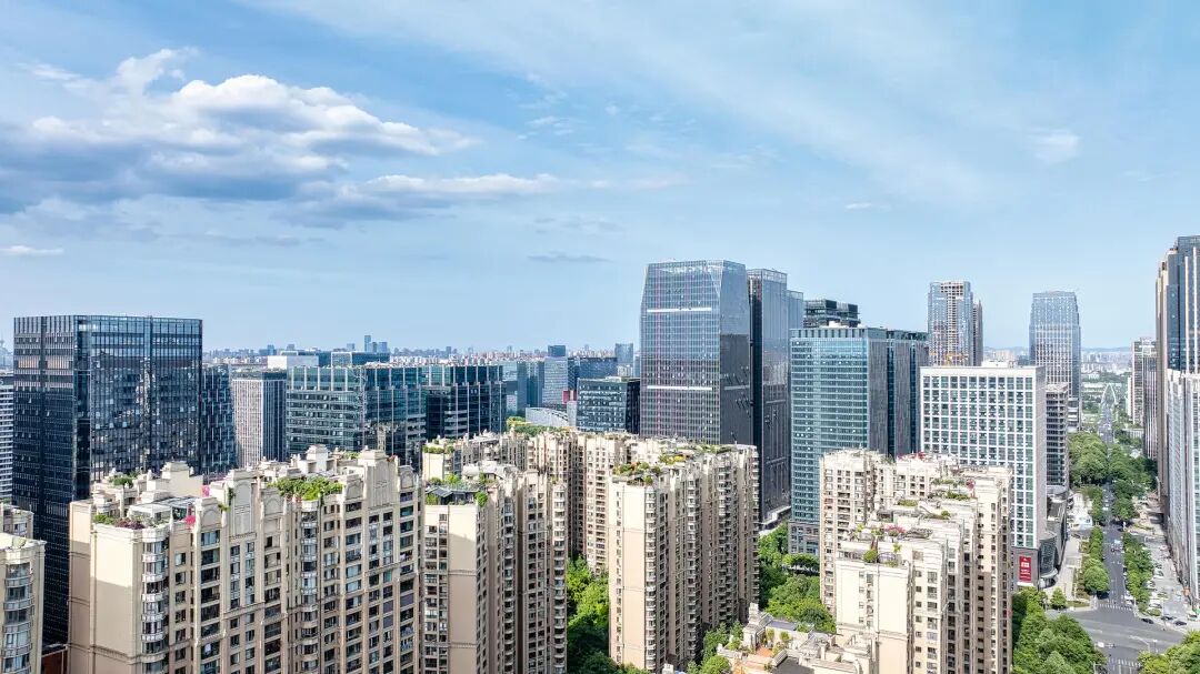 ▲成都金融城房地产住宅楼盘综合航拍。图据视觉中国