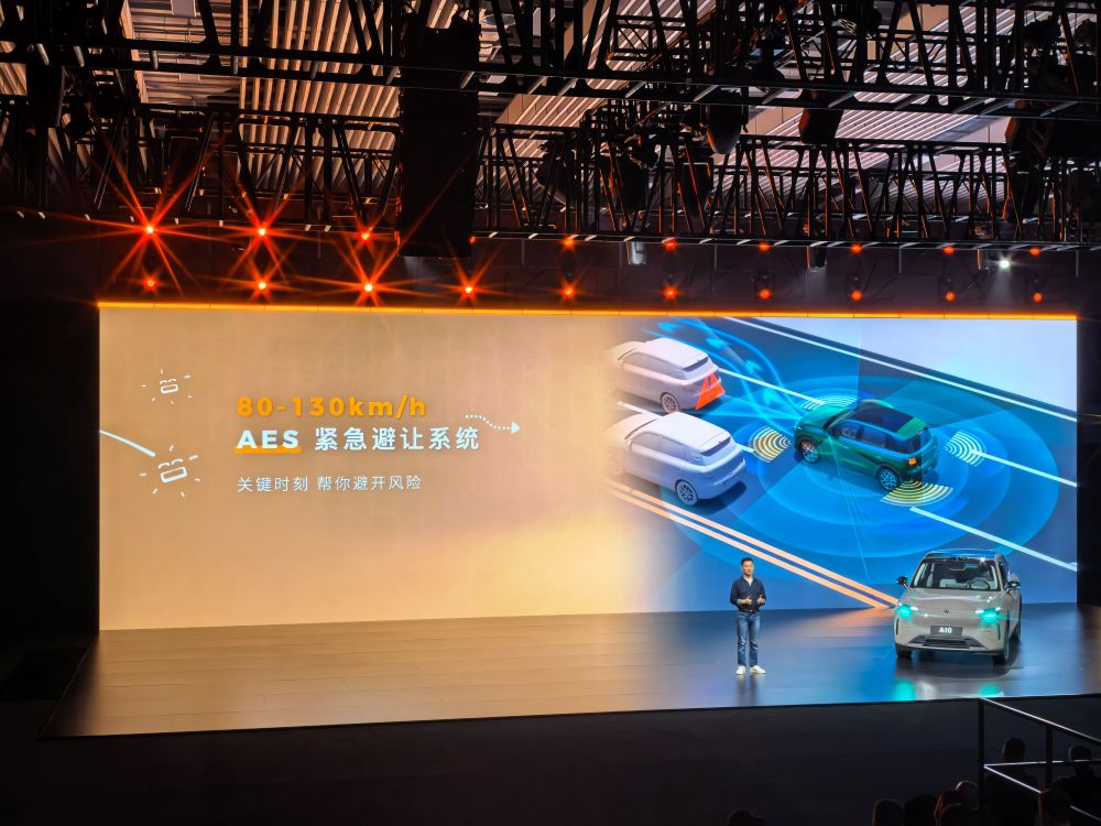 ▲新车AES主动崎岖隐没系统在80-130km/h区间