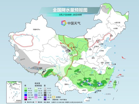 南方阴雨模式持续北方雨雪增多 全国大部气温以偏高为主