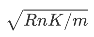 R/sqrt(K)