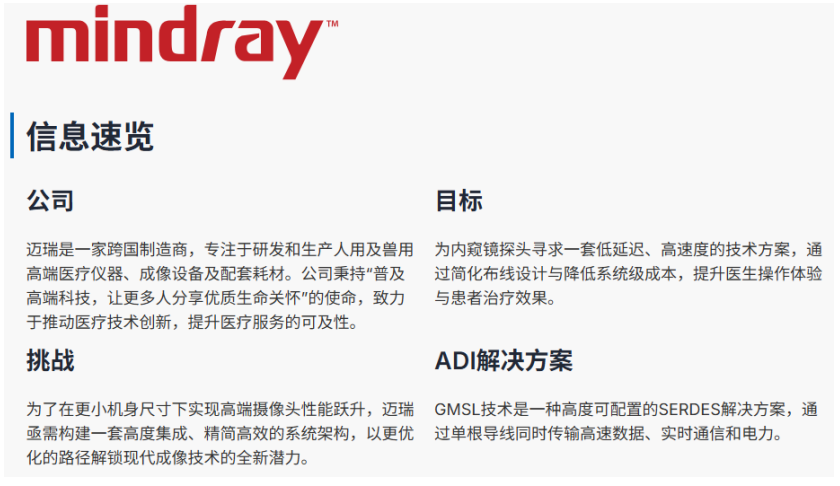 迈瑞与GMSL3：微创手术，超清视界