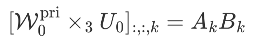 第k层低秩形式
