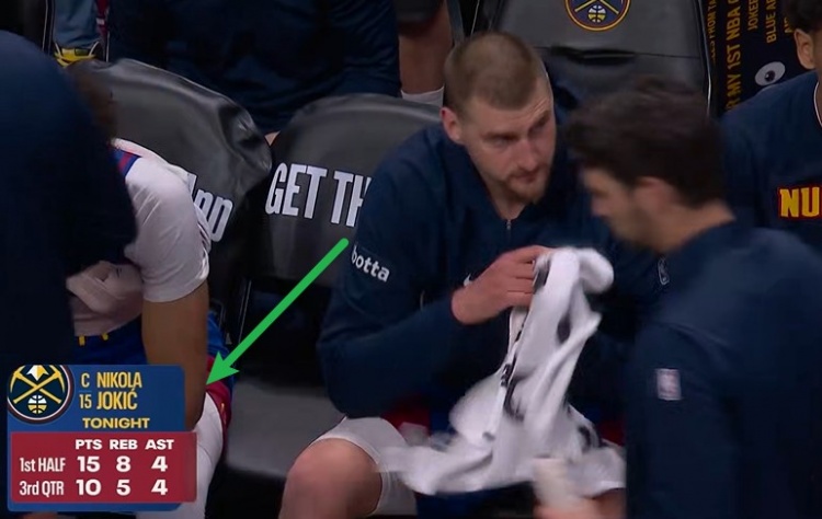 无所不能！第三节约基奇独得10分5板4助 上半场15分8板4助