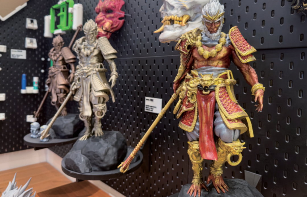 拓竹打印机制作的《黑神话》大圣模子      图/IC