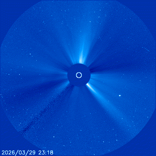 △SOHO卫星日冕物质抛射监测画面