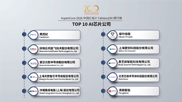 2026国产AI芯片公司Top10出炉！摩尔线程居第二