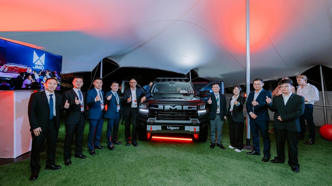 2026年3月，江铃集团在南非约翰内斯堡举办品牌发布会，落下战略重子。