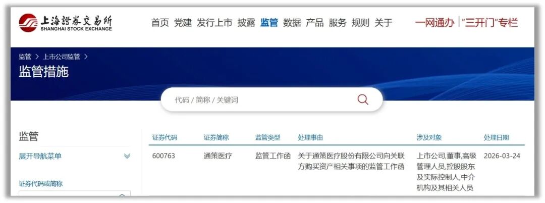 截图：上交所官网
