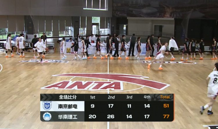 CUBAL女篮-华南理工轻取南京邮电 周彩梦17+6 陈丽钧24+12