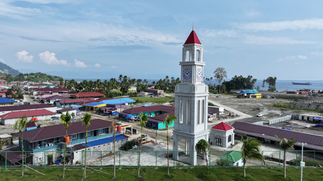 ▲建成的中印尼文化融合社区