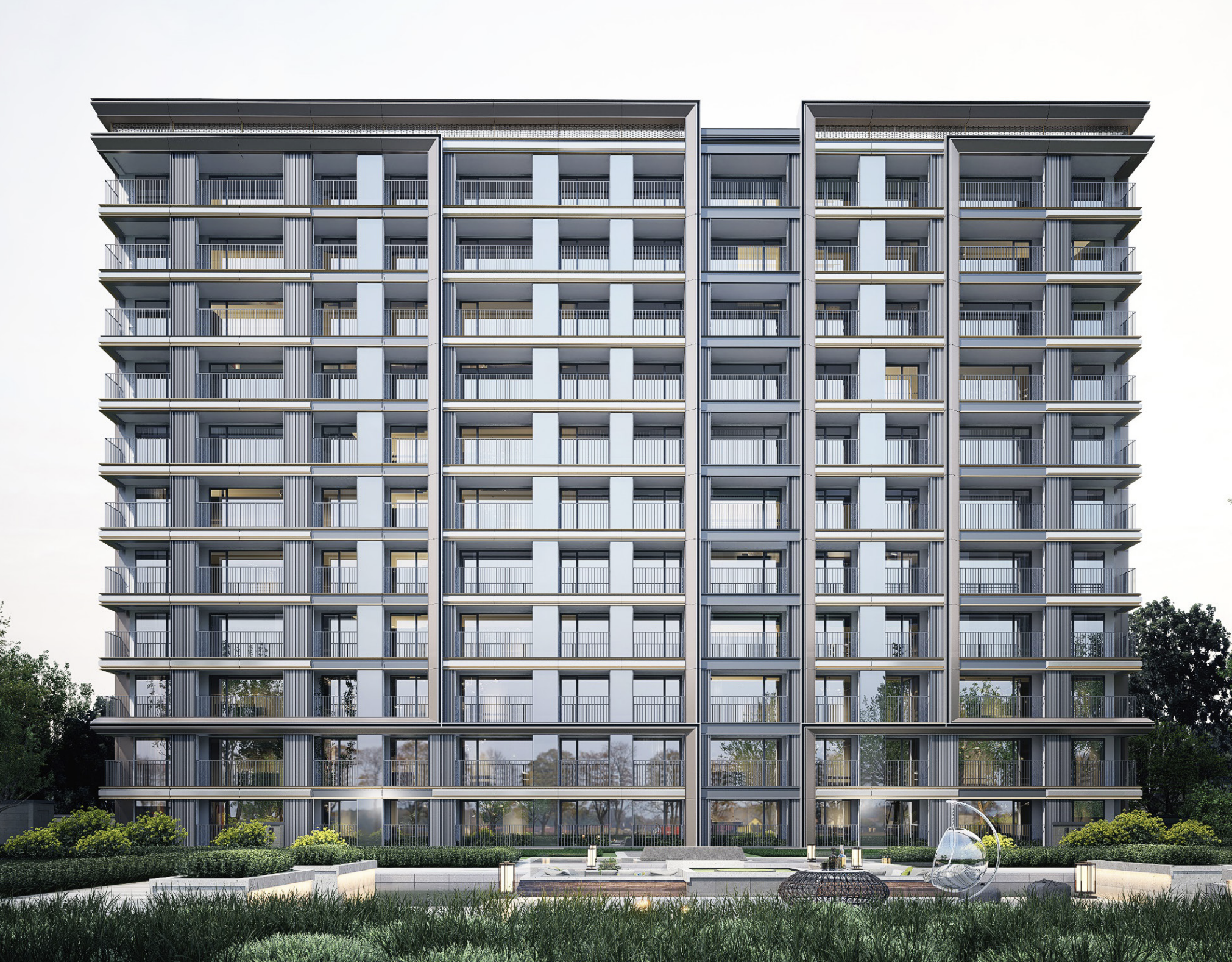 三区洋房外立面效果图↑