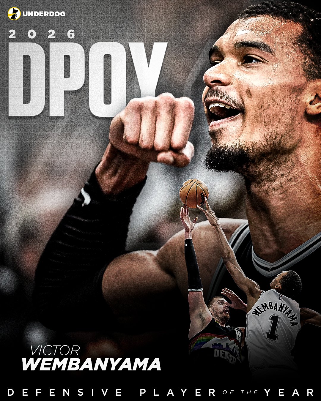 DPOY实至名归！NBA官方：文班亚马当选年度最佳防守球员