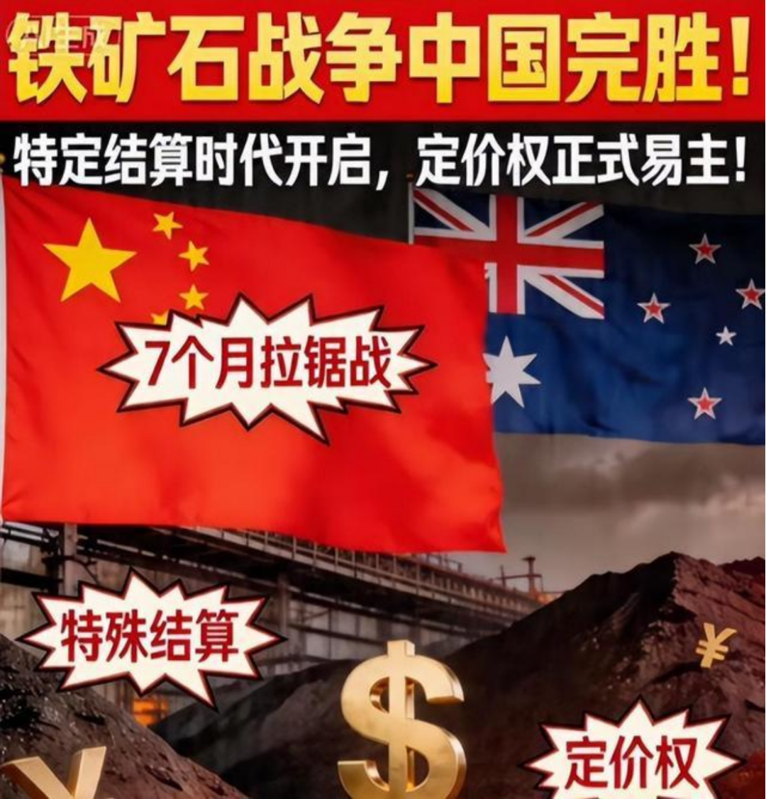 拉锯7个月，中国解除必和必拓禁令，人民币拿下铁矿石定价权！