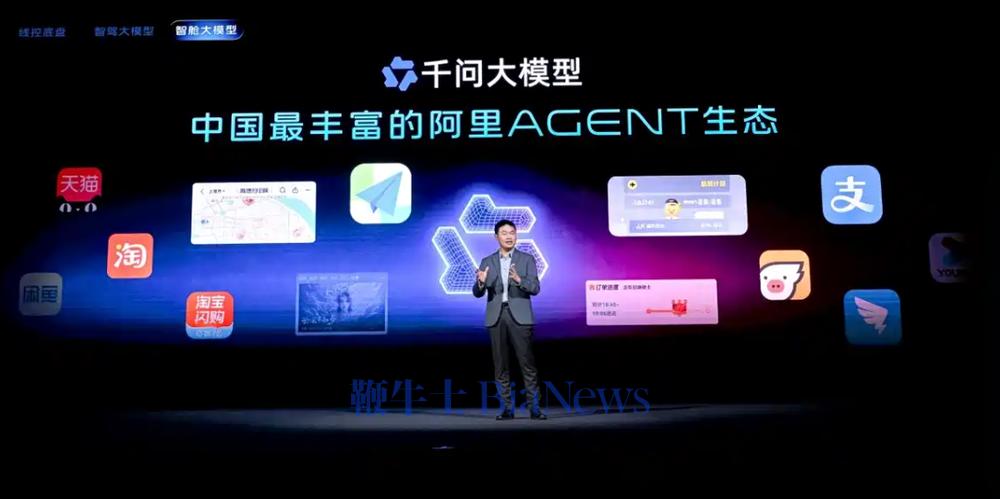 千问大模型生态布局；图源：车企官方