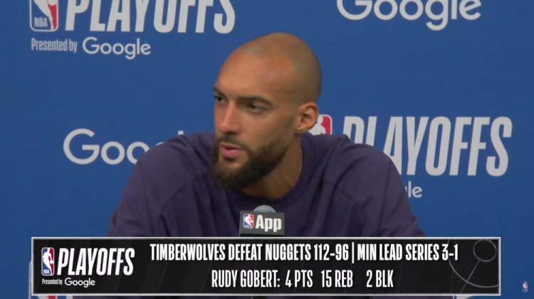 【完整版】戈贝尔：迪文和华子受伤我们很难受 要为他们赢下比赛