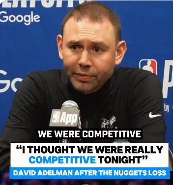 阿德尔曼反问记者：你觉得我们今天不够努力？我们输在进攻太差