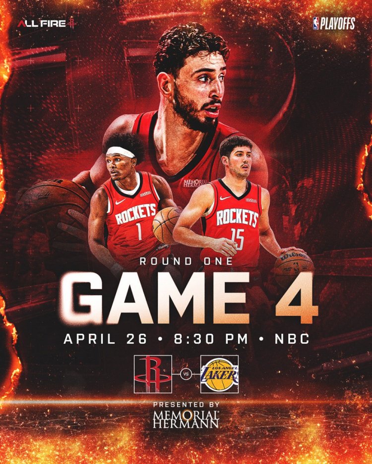 KD会上吗？火箭官推发海报预热G4：封面为申京、阿门和谢泼德