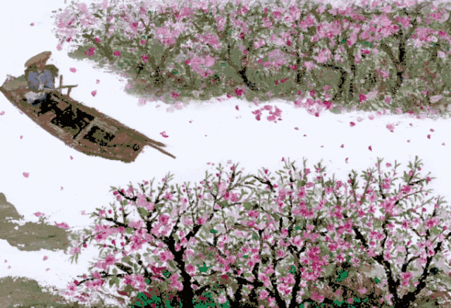 ▲蔡皋 《桃花源的故事》