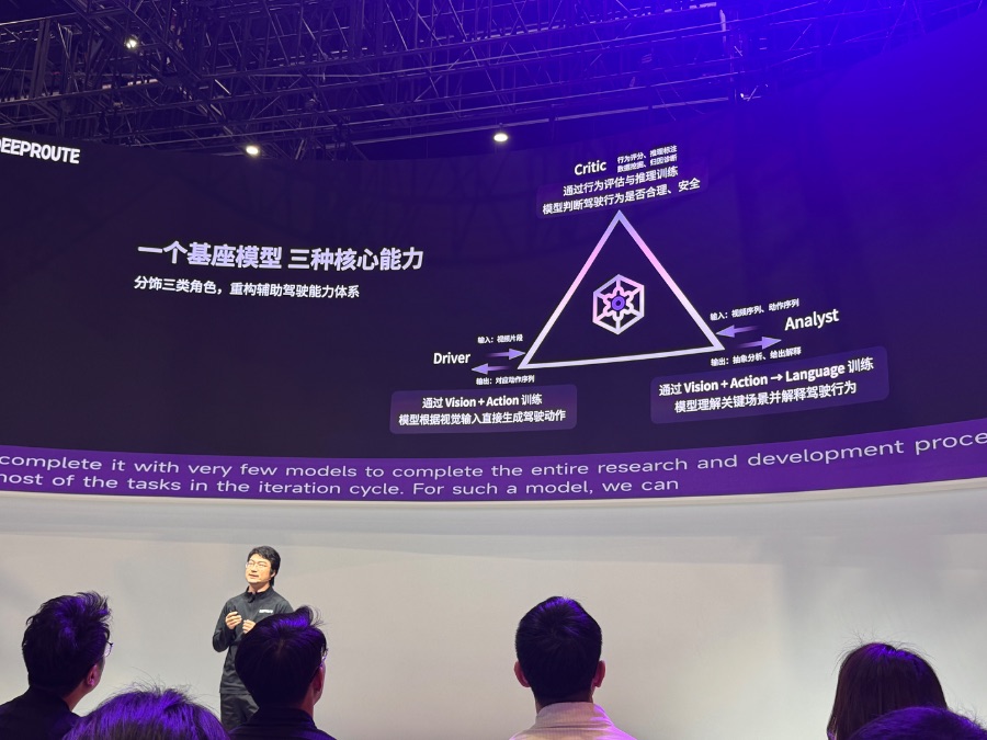 （元戎启行的基座模型，21世纪经济报道记者焦文娟/摄）