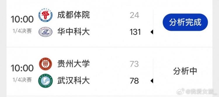 CUBAL西南赛区四强出炉：华中科大/湖南师大/中南大学/武汉科大