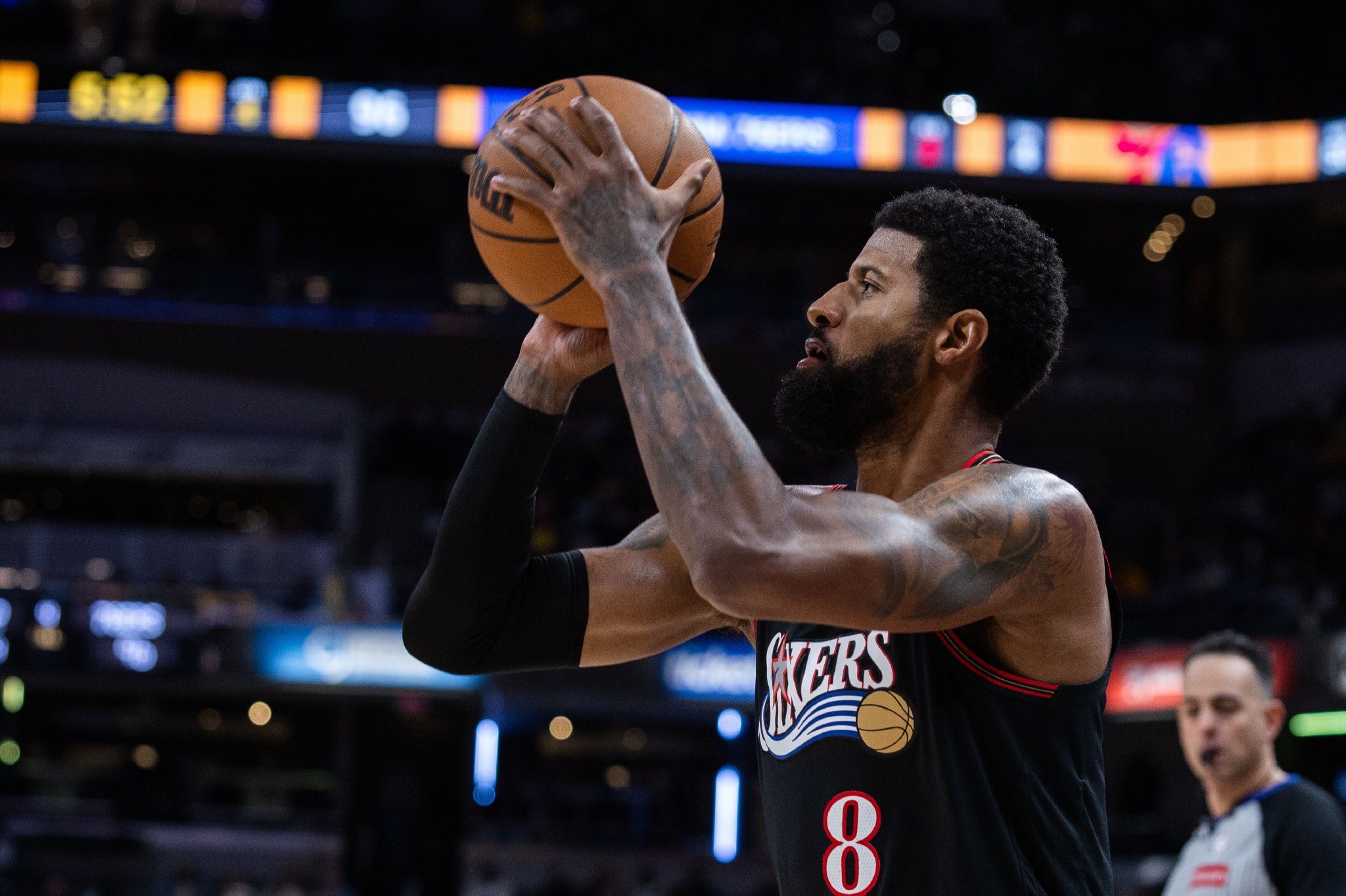 季后赛至今三分命中率最高前十：乔治58.8%居首 八村塁52.6%第三