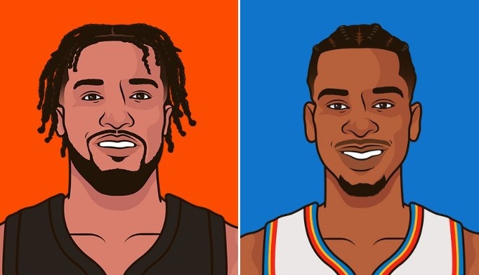 意外吗？布伦森第25次季后赛砍下30+ 与亚历山大一样多